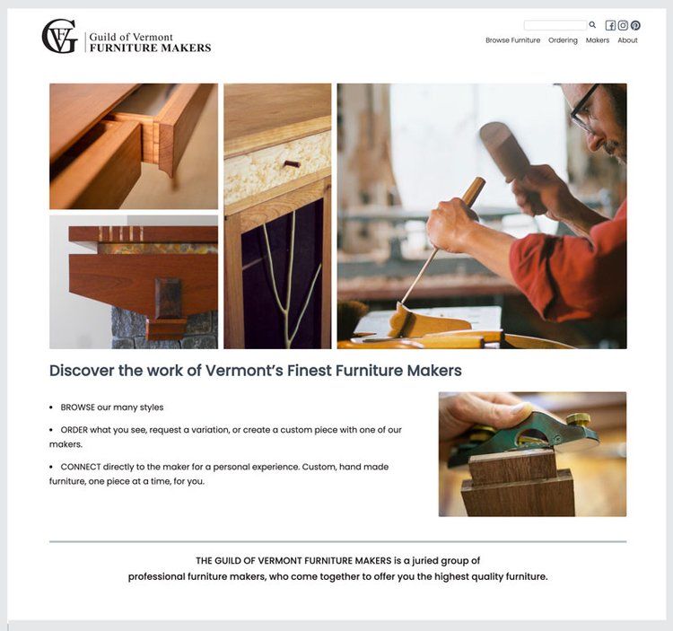 Guild of VT Furniture Makers website